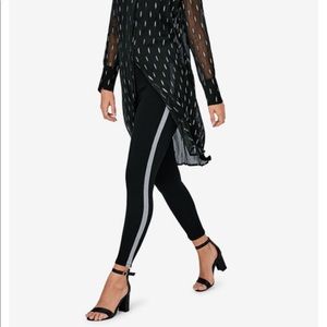 Glitter Side Stripe Ponte Leggings